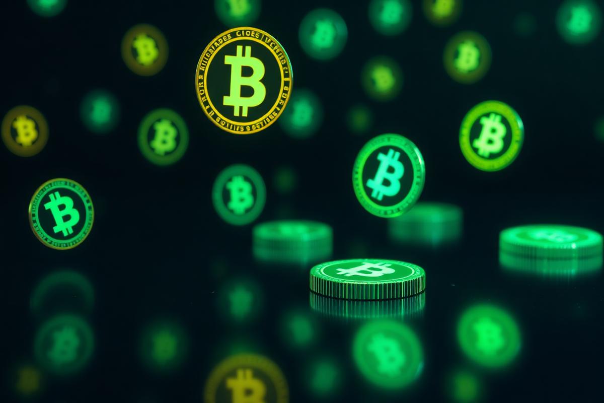 Glowing altcoin symbols representing Solana ecosystem